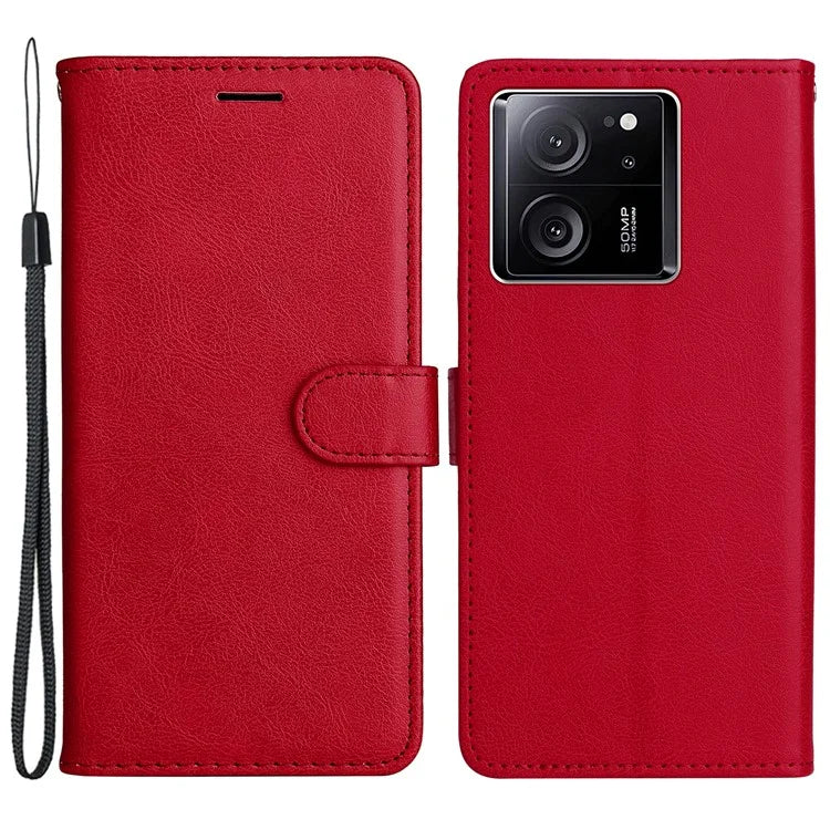 KT Leather Series-2 For Xiaomi 13T Pro / 13T / Redmi K60 Ultra Case Wallet PU Leather Shell Magnetic Stand Phone Cover