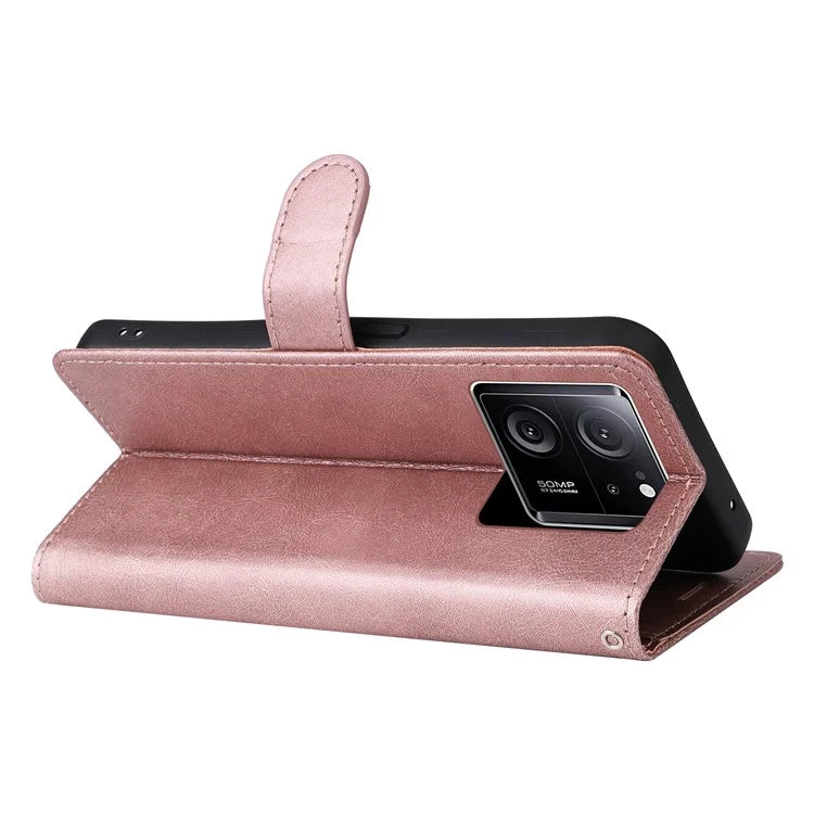 KT Leather Series-2 For Xiaomi 13T Pro / 13T / Redmi K60 Ultra Case Wallet PU Leather Shell Magnetic Stand Phone Cover