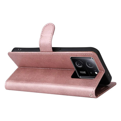 KT Leather Series-2 For Xiaomi 13T Pro / 13T / Redmi K60 Ultra Case Wallet PU Leather Shell Magnetic Stand Phone Cover