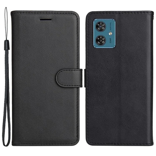 KT Leather Series-2 For Motorola Moto G54 5G Case Stand Phone Cover Wallet Solid Color PU Leather Shell
