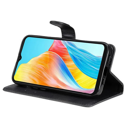 KT Leather Series-2 For Oppo A38 4G Case Wallet PU Leather Shell Solid Color Stand Cell Phone Cover