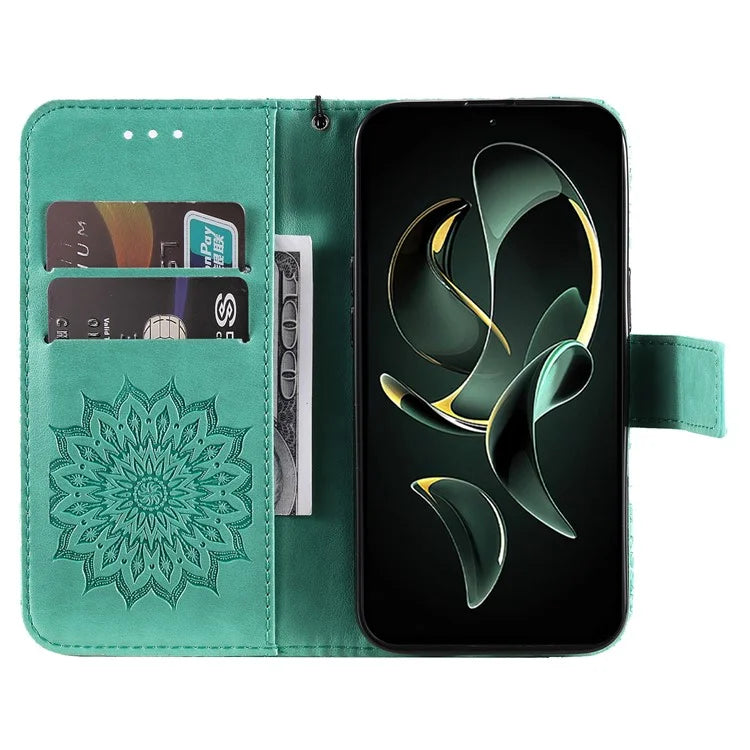 KT Imprinting Flower Series-1 For Xiaomi 13T / 13T Pro / Redmi K60 Ultra Case PU Leather Phone Cover Wallet