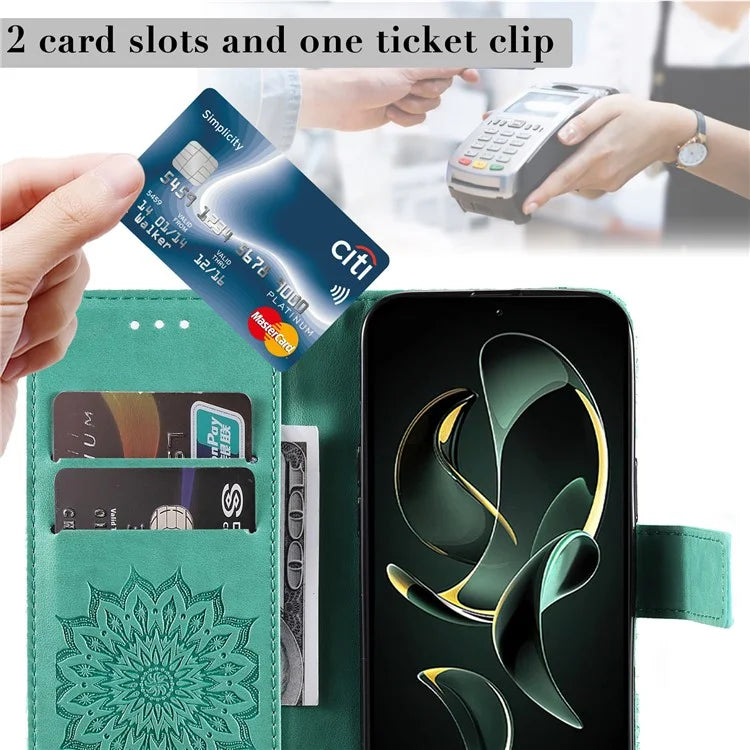 KT Imprinting Flower Series-1 For Xiaomi 13T / 13T Pro / Redmi K60 Ultra Case PU Leather Phone Cover Wallet