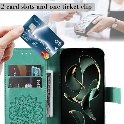 KT Imprinting Flower Series-1 For Xiaomi 13T / 13T Pro / Redmi K60 Ultra Case PU Leather Phone Cover Wallet