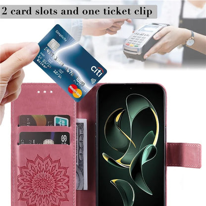 KT Imprinting Flower Series-1 For Xiaomi 13T / 13T Pro / Redmi K60 Ultra Case PU Leather Phone Cover Wallet