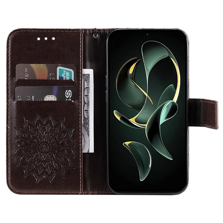KT Imprinting Flower Series-1 For Xiaomi 13T / 13T Pro / Redmi K60 Ultra Case PU Leather Phone Cover Wallet