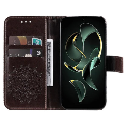 KT Imprinting Flower Series-1 For Xiaomi 13T / 13T Pro / Redmi K60 Ultra Case PU Leather Phone Cover Wallet