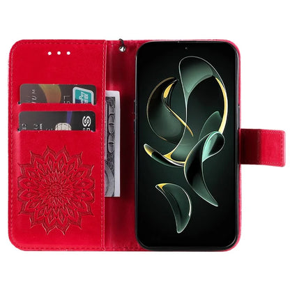 KT Imprinting Flower Series-1 For Xiaomi 13T / 13T Pro / Redmi K60 Ultra Case PU Leather Phone Cover Wallet