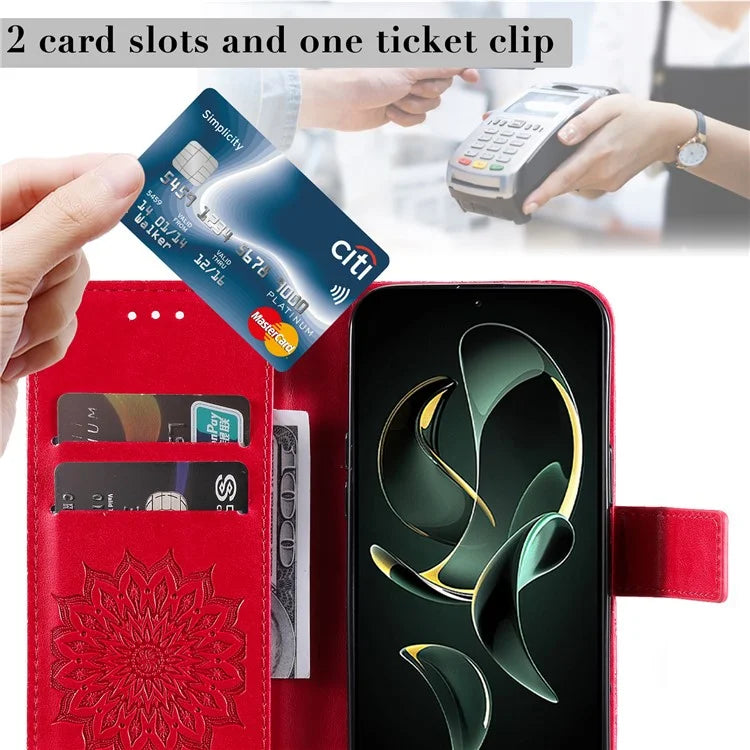 KT Imprinting Flower Series-1 For Xiaomi 13T / 13T Pro / Redmi K60 Ultra Case PU Leather Phone Cover Wallet