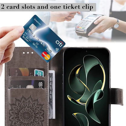 KT Imprinting Flower Series-1 For Xiaomi 13T / 13T Pro / Redmi K60 Ultra Case PU Leather Phone Cover Wallet