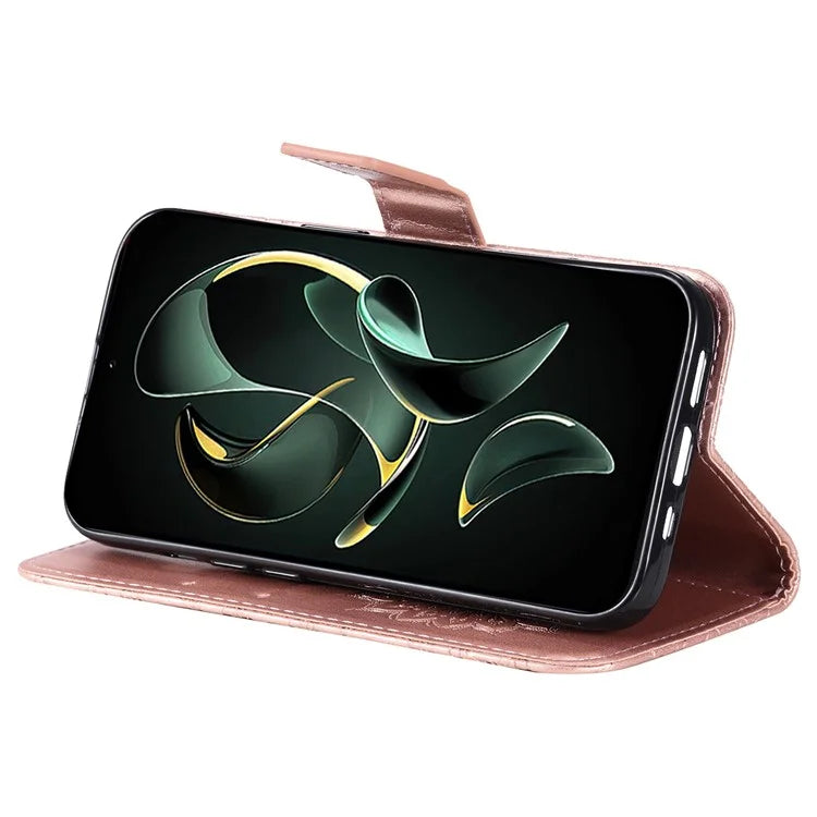 KT Imprinting Flower Series-1 For Xiaomi 13T / 13T Pro / Redmi K60 Ultra Case PU Leather Phone Cover Wallet