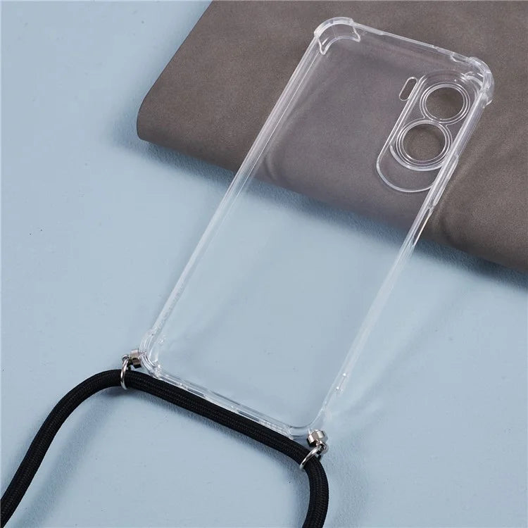 For Honor X50i 5G / 90 Lite 5G Phone Case Precise Cutout TPU Phone Cover with Lanyard