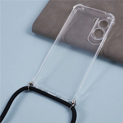 For Honor X50i 5G / 90 Lite 5G Phone Case Precise Cutout TPU Phone Cover with Lanyard