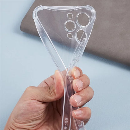 For Xiaomi Redmi 12 4G Clear Case Anti-drop Anti-scratch Phone Cover with Lanyard