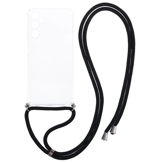 For Samsung Galaxy A05s 4G Clear Case Anti-scratch Phone TPU Cover with Lanyard