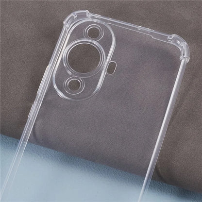 For Huawei nova 11 Clear Case Precise Cutout Phone Back Cover with Lanyard