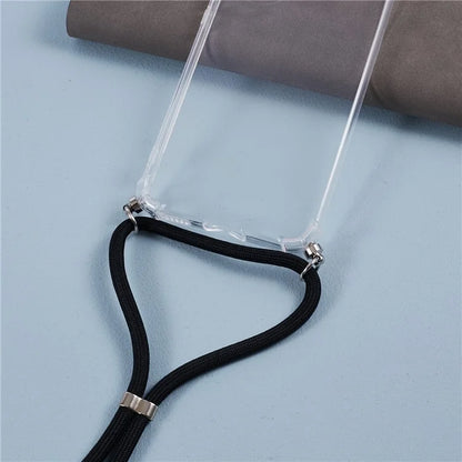 For Huawei nova 11 Clear Case Precise Cutout Phone Back Cover with Lanyard
