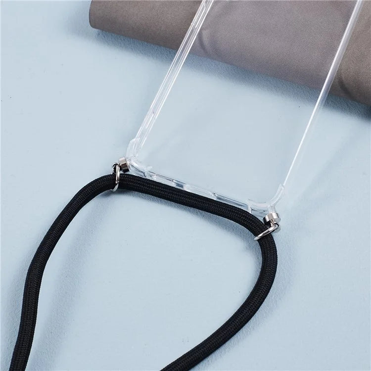 For Samsung Galaxy S24 Case Precise Cutout Transparent Phone Cover with Lanyard