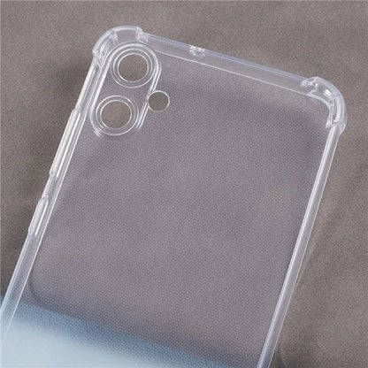 For Samsung Galaxy A05 4G Case Transparent TPU Phone Cover with Lanyard