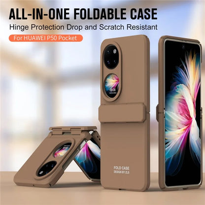 For Huawei P50 Pocket Case Folding Phone Drop Resistant PC Cover