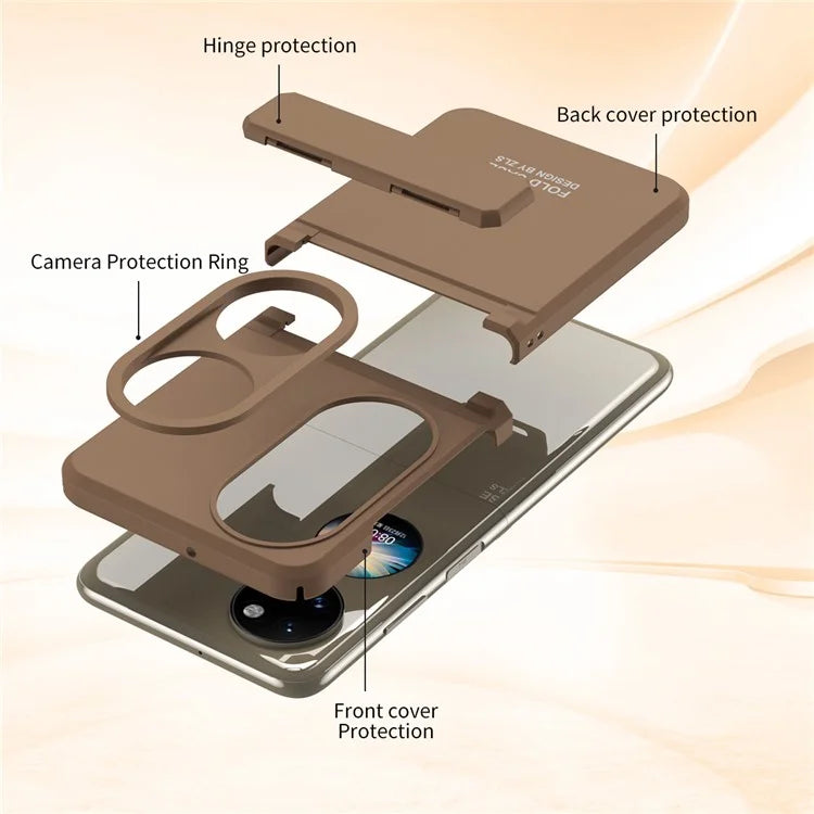 For Huawei P50 Pocket Case Folding Phone Drop Resistant PC Cover