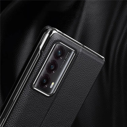For Honor Magic Vs2 5G Case View Window PU Leather Magnetic Closing Phone Cover