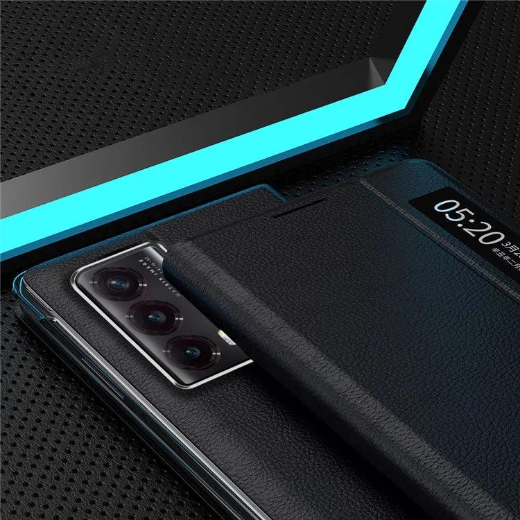 For Honor Magic Vs2 5G Case View Window PU Leather Magnetic Closing Phone Cover