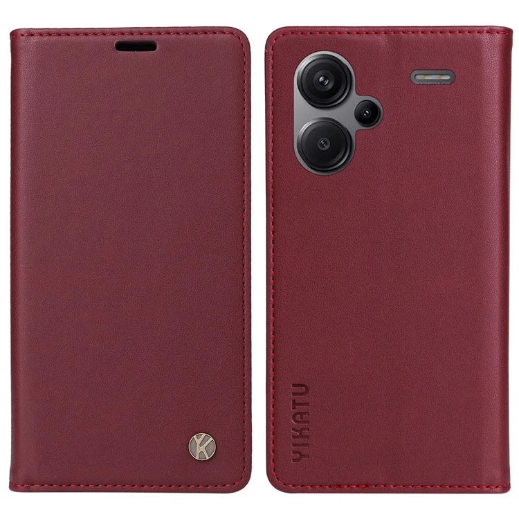 YIKATU YK-001 For Xiaomi Redmi Note 13 Pro+ 5G Case Magnetic Closing Leather Phone Cover