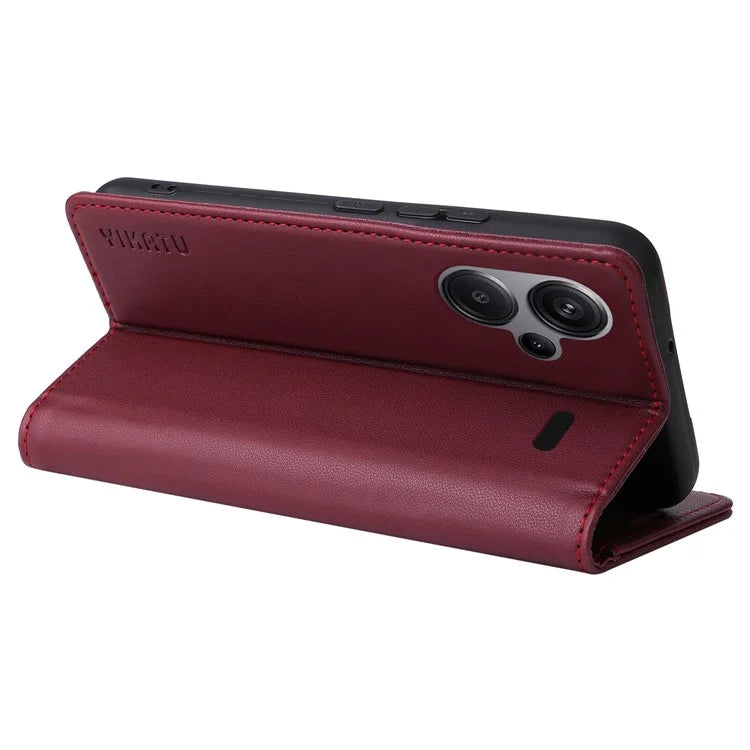 YIKATU YK-001 For Xiaomi Redmi Note 13 Pro+ 5G Case Magnetic Closing Leather Phone Cover