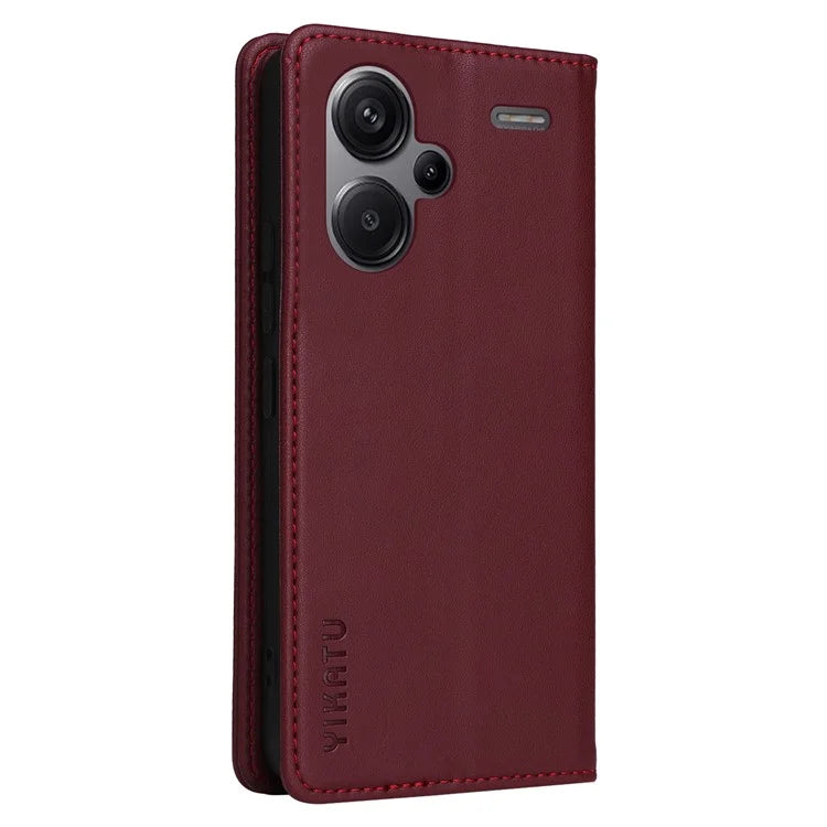 YIKATU YK-001 For Xiaomi Redmi Note 13 Pro+ 5G Case Magnetic Closing Leather Phone Cover