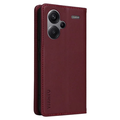 YIKATU YK-001 For Xiaomi Redmi Note 13 Pro+ 5G Case Magnetic Closing Leather Phone Cover