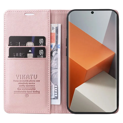 YIKATU YK-001 For Xiaomi Redmi Note 13 Pro+ 5G Case Magnetic Closing Leather Phone Cover