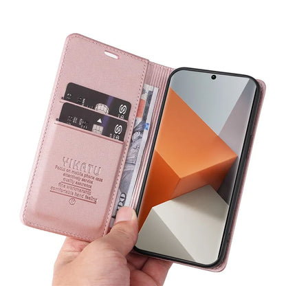 YIKATU YK-001 For Xiaomi Redmi Note 13 Pro+ 5G Case Magnetic Closing Leather Phone Cover