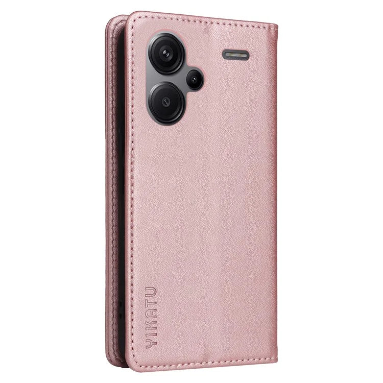YIKATU YK-001 For Xiaomi Redmi Note 13 Pro+ 5G Case Magnetic Closing Leather Phone Cover