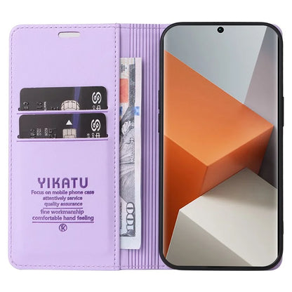 YIKATU YK-001 For Xiaomi Redmi Note 13 Pro+ 5G Case Magnetic Closing Leather Phone Cover