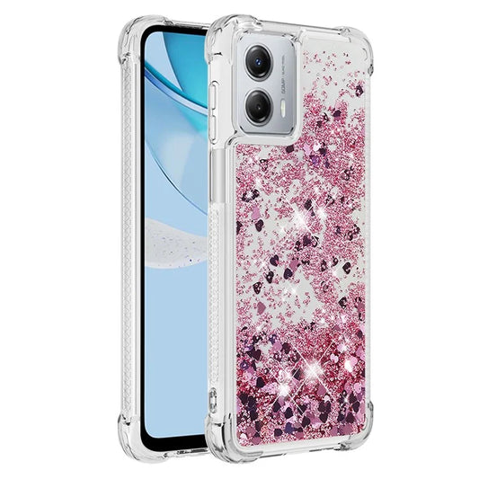 YB Quicksand Series-1 for Motorola Moto G 5G (2023) Case TPU Sparkly Glitter Phone Cover