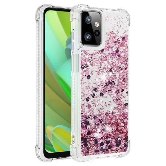 YB Quicksand Series-1 for Motorola Moto G Power 5G Case Moving Liquid TPU Phone Cover