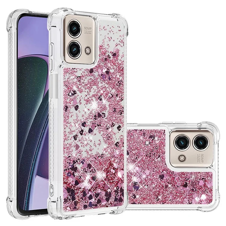 YB Quicksand Series-1 for Motorola Moto G Stylus 5G (2023) Case Glitter Liquid TPU Phone Cover