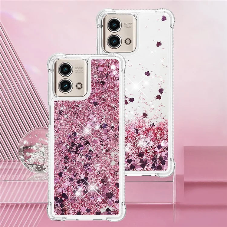 YB Quicksand Series-1 for Motorola Moto G Stylus 5G (2023) Case Glitter Liquid TPU Phone Cover