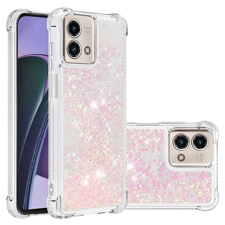 YB Quicksand Series-1 for Motorola Moto G Stylus 5G (2023) Case Glitter Liquid TPU Phone Cover