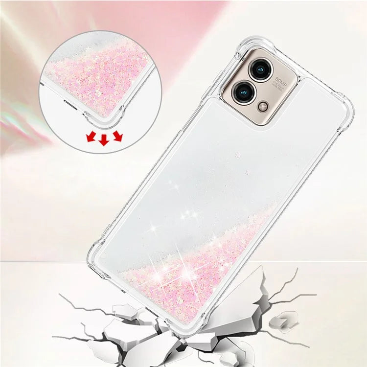 YB Quicksand Series-1 for Motorola Moto G Stylus 5G (2023) Case Glitter Liquid TPU Phone Cover