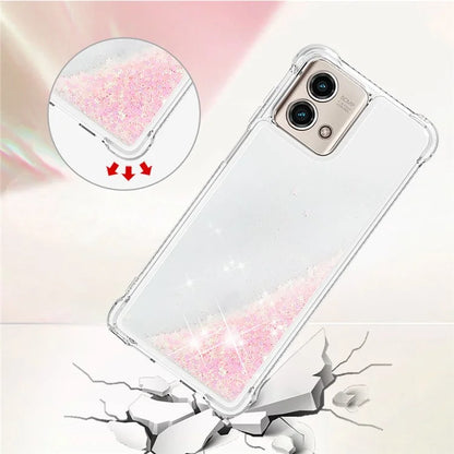 YB Quicksand Series-1 for Motorola Moto G Stylus 5G (2023) Case Glitter Liquid TPU Phone Cover