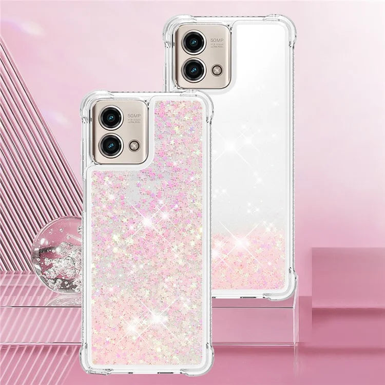 YB Quicksand Series-1 for Motorola Moto G Stylus 5G (2023) Case Glitter Liquid TPU Phone Cover