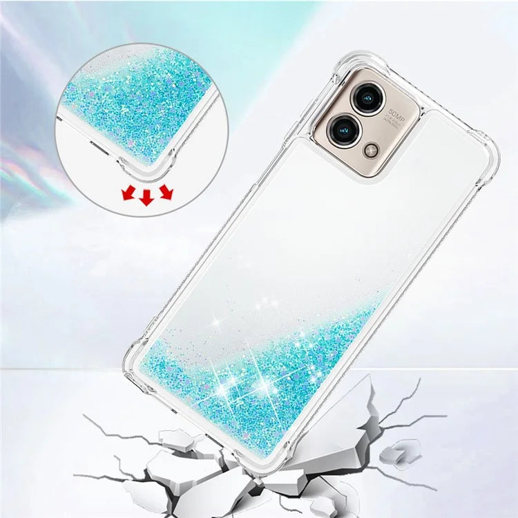 YB Quicksand Series-1 for Motorola Moto G Stylus 5G (2023) Case Glitter Liquid TPU Phone Cover