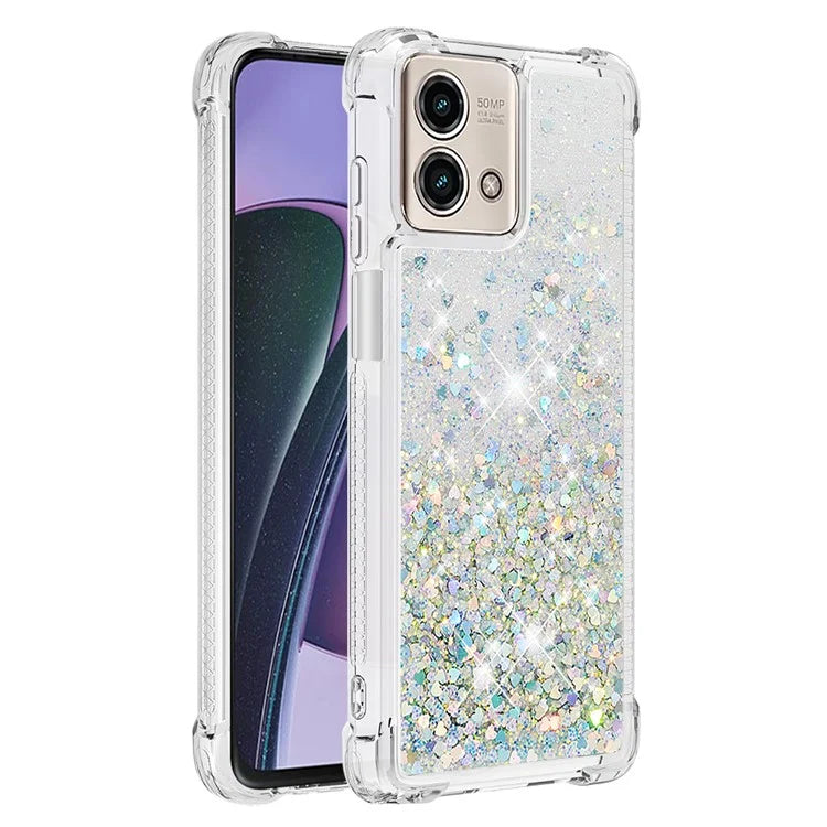 YB Quicksand Series-1 for Motorola Moto G Stylus 5G (2023) Case Glitter Liquid TPU Phone Cover