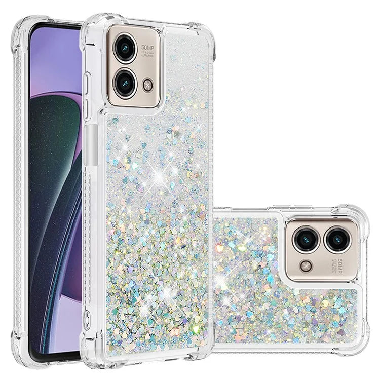 YB Quicksand Series-1 for Motorola Moto G Stylus 5G (2023) Case Glitter Liquid TPU Phone Cover