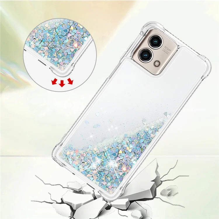 YB Quicksand Series-1 for Motorola Moto G Stylus 5G (2023) Case Glitter Liquid TPU Phone Cover