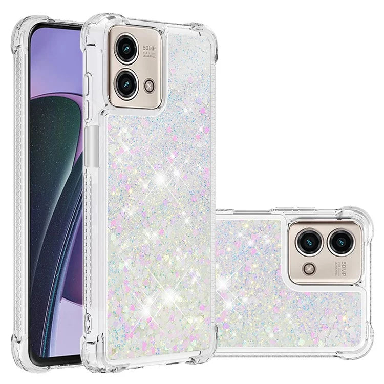 YB Quicksand Series-1 for Motorola Moto G Stylus 5G (2023) Case Glitter Liquid TPU Phone Cover