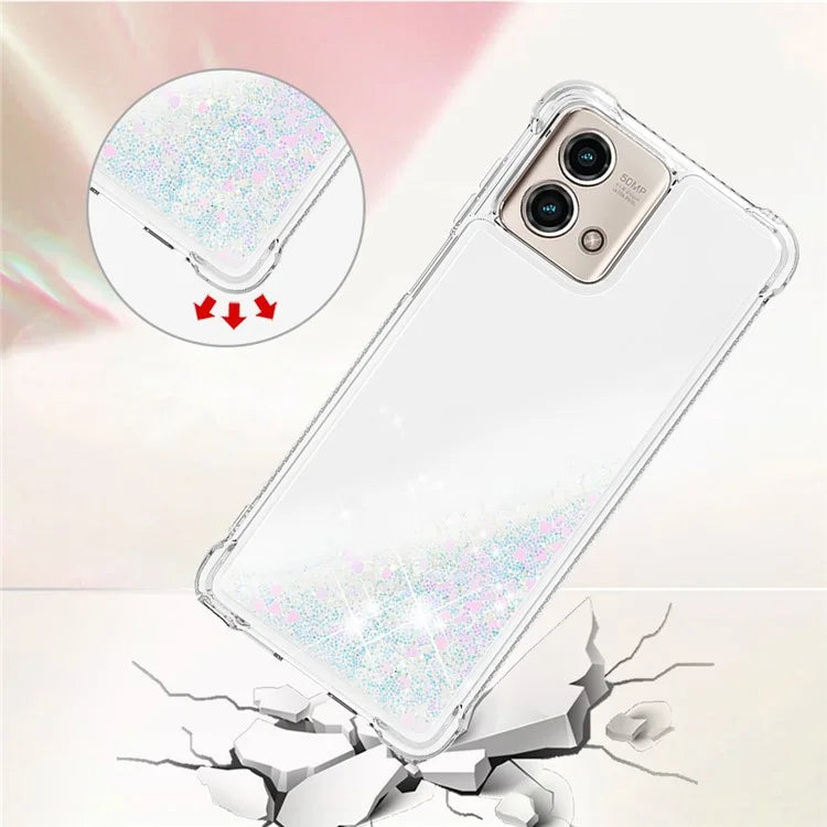 YB Quicksand Series-1 for Motorola Moto G Stylus 5G (2023) Case Glitter Liquid TPU Phone Cover