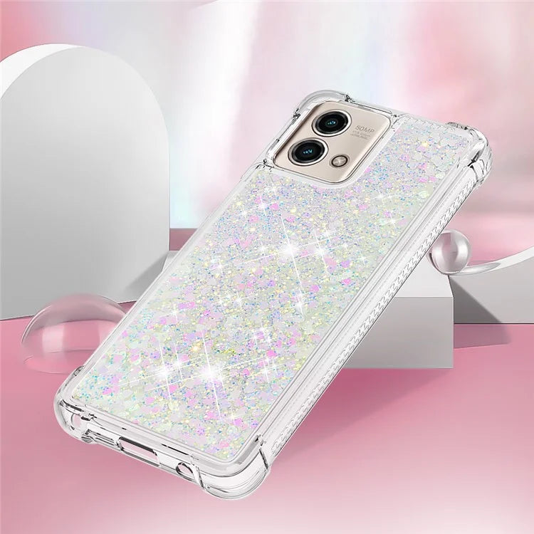YB Quicksand Series-1 for Motorola Moto G Stylus 5G (2023) Case Glitter Liquid TPU Phone Cover